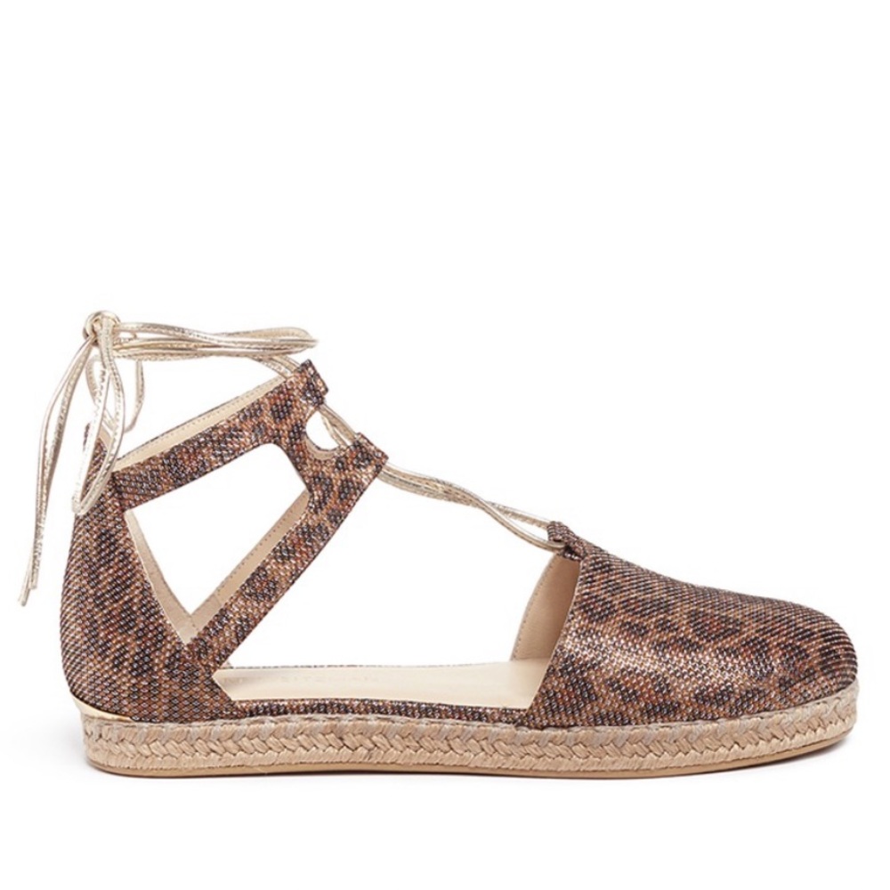 Stuart Weitzman Leopard Walk My Way Espadrilles